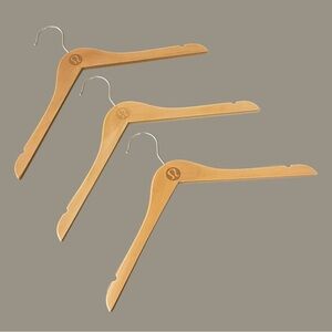 Lululemon Wooden Clothing Hangers (set of 3)